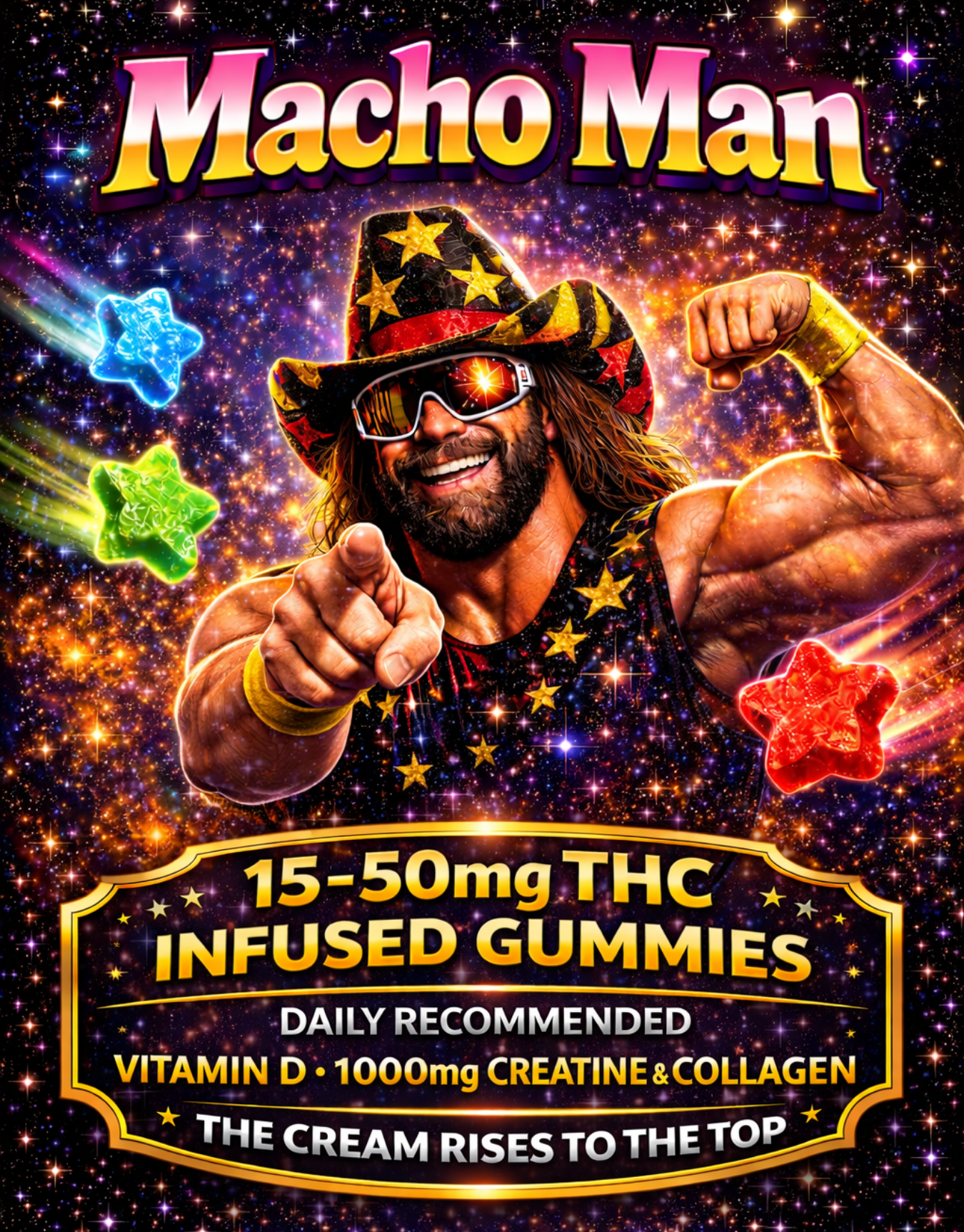 50mg Collagen, Creatine & Seamoss Gummies 15 ct gummies